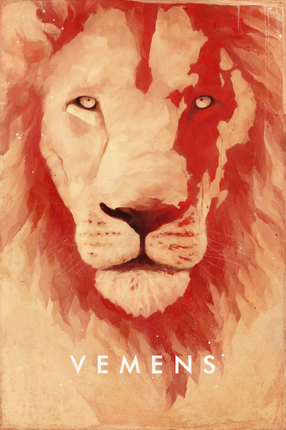 art lion poster